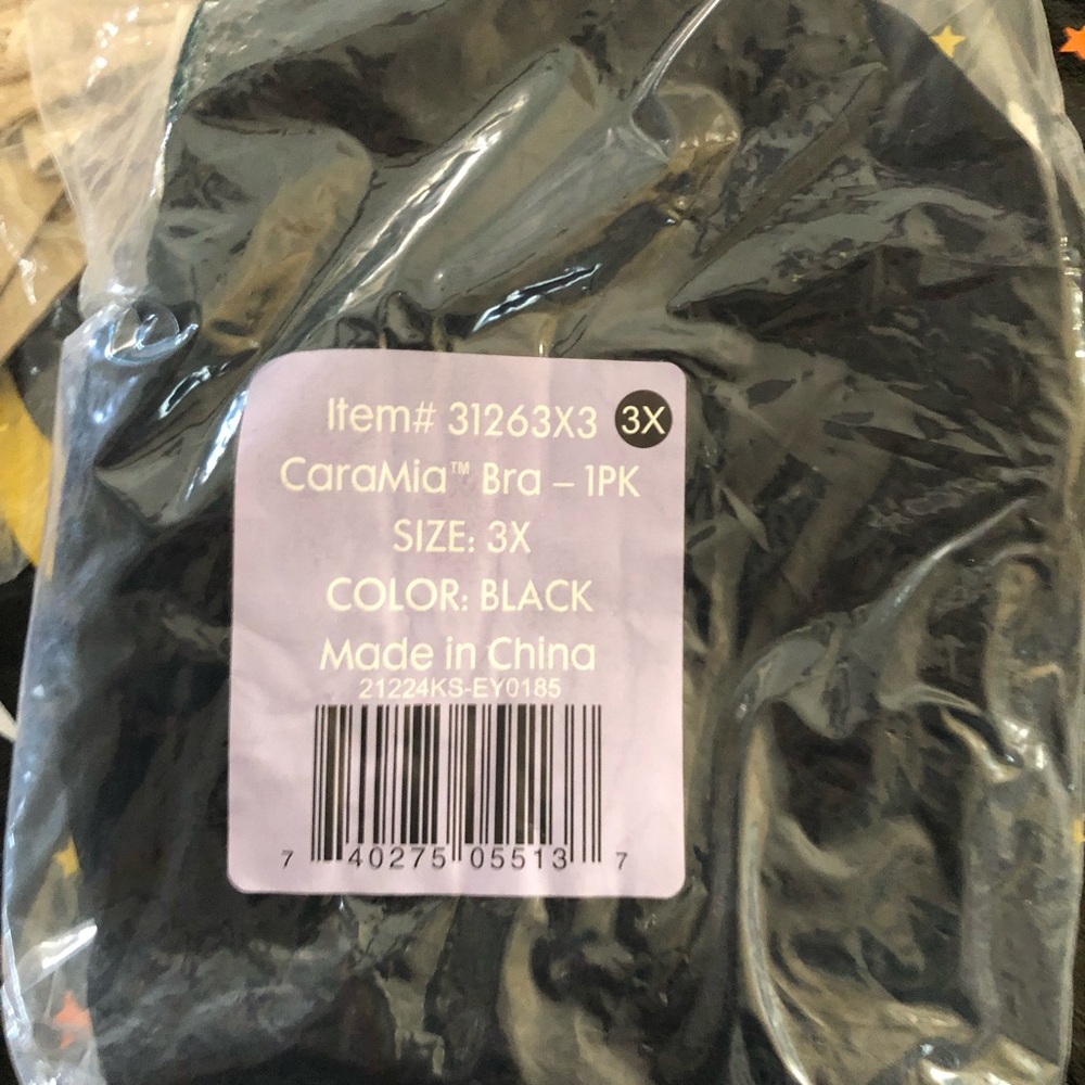 BLACK- 3X BRA shown during live sale